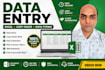 do data entry, excel data entry, copy paste and web research