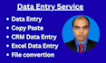 data entry copy paste