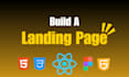 craft responsive react landing page or website landing page from figma to react