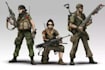 draw 2d game art military character design