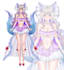 draw design character sheet and reference sheet in anime style