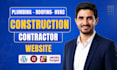 design contractor, roofing, hvac, handyman, construction, plumbing website