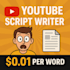 write your youtube video script