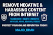 takedown,delete,or remove negative news,articles,harassing posts from internet