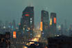 do cyberpunk futuristic city art