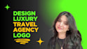 design luxury travel agency logo