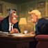 create a political or satirical cartoon
