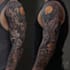 design a profesional trash polka tattoo