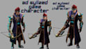 do 3d game character stylized character 3d game assets low poly, high poly model