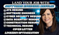 write software engineering resume, IT, tech resume  resume writing for USA jobs