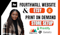 setup fourthwall website upload pod products listing and optimize merch store