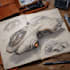 draw high quality spaceship concept