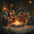 create dnd party art illustration