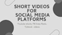 create professional short social media videos