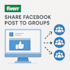 share your facebook post to active niche targeted groups