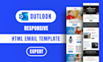 build responsive outlook html email template