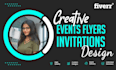 design stunning event flyers, invitations, and banners