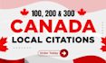 build 300 high authority canada local citations with perfect nap consistency