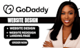 develop godaddy website redesign godaddy website design