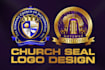 design a modern and unique church seal logo