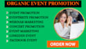 do event promotion, eventbrite, webinar promotion, show, concert, ticket sales