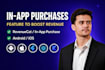 add in app purchases subscription in flutter, react native, swift mobile apps