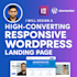design a responsive wordpress landing page using elementor