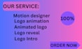create a premium logo animation with fast 24 hours delivery
