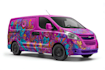 design vehicle wrap design, car wrap design, van wrap design
