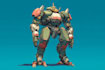 do anime style mecha robot illustrations
