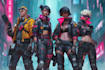 design cyberpunk and fantasy character splash art