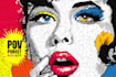 draw a retro pop art roy lichtenstein style