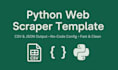 deliver a ready to use python web scraper customizable