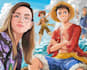 custom couple portrait one piece anime style