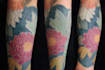create sleeve tattoo design in geometric style