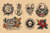 create old school tattoo in traditional tattoo style