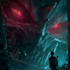 create a fantasy horror character art and horror art