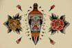 make you a traditional old school tattoo style design