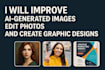 improve ai generated images, edit photos, and graphic design