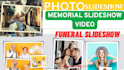 create funeral video, memorial slideshow, slideshow video