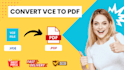 convert any vce file to a PDF