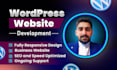 build a wordpress website business site or blog website