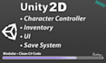 create unity 2d systems character controller, inventory, UI