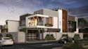 redesign building exterior, sketchup house 3d model, villa facade cgi rendering