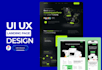 do figma website design, landing page design, ui ux design