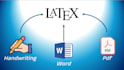 convert any document into professional latex format