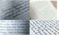 handwriting assignment, letter, studynotes etc in cursive or freestyle