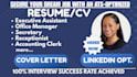 write an administrative assistant, office manager, clerk and HR assistant resume
