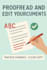 edit and proofread documents for clarity and accuracy