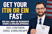 get your itin or ein as irs caa for non US residents, llcs, tax id